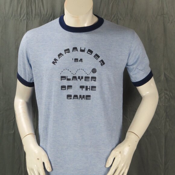 Vintage Graphic T-shirt - Marauder Basketball Player of the Garme 1984 - Mens XL - Picture 3 of 7